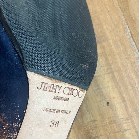 Jimmy Choo Women's navy blue Pumps - Picture 7 of 9